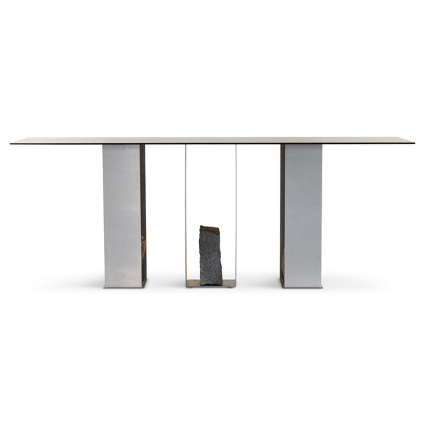 Steel and Stone Console Table 01 by Batten & Kamp