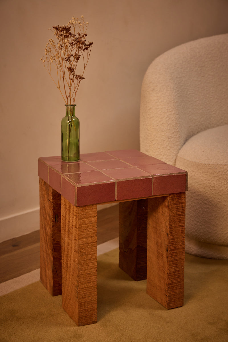 Tile Side Table by Ah Um Design Studio