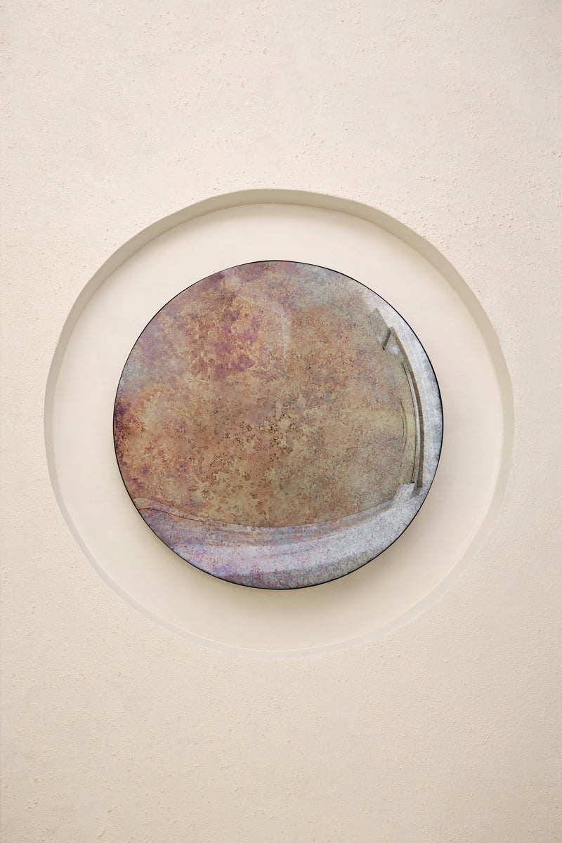 Abyss Rose Convex Oxidized Mirror by Homa