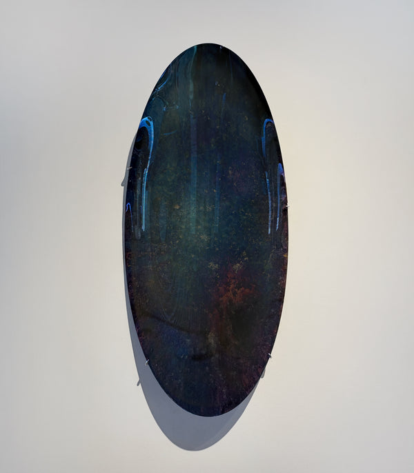 Abyss Wave II Convex Oxidized Mirror by Homa