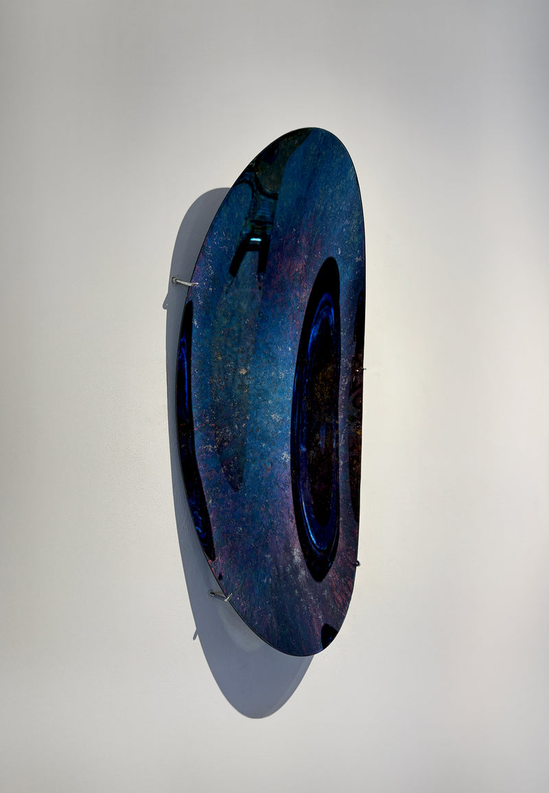 Abyss Wave II Convex Oxidized Mirror by Homa