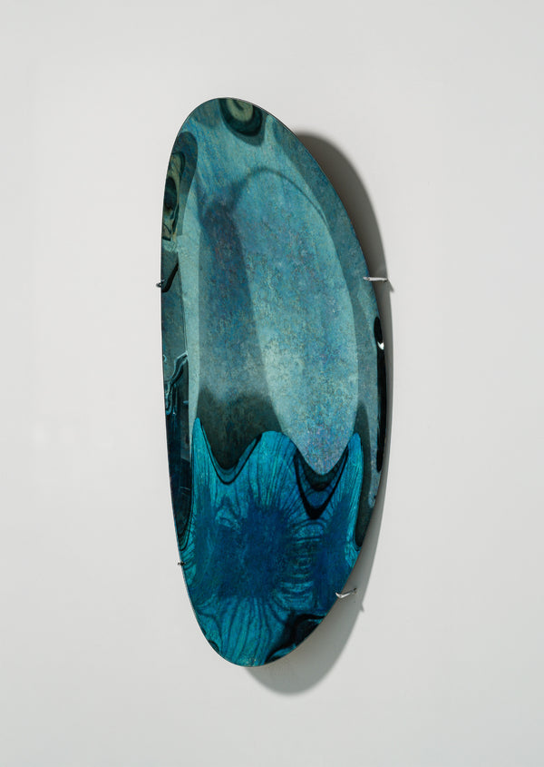 Abyss Wave Convex Oxidized Mirror by Homa