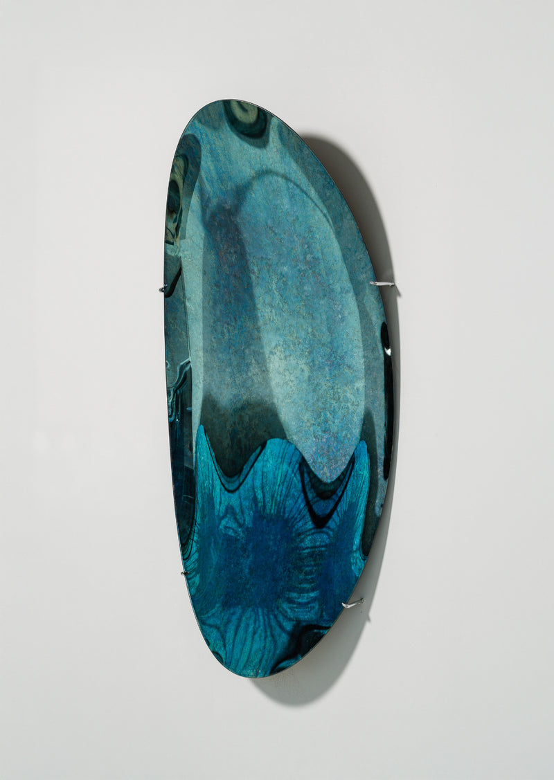 Abyss Wave Convex Oxidized Mirror by Homa