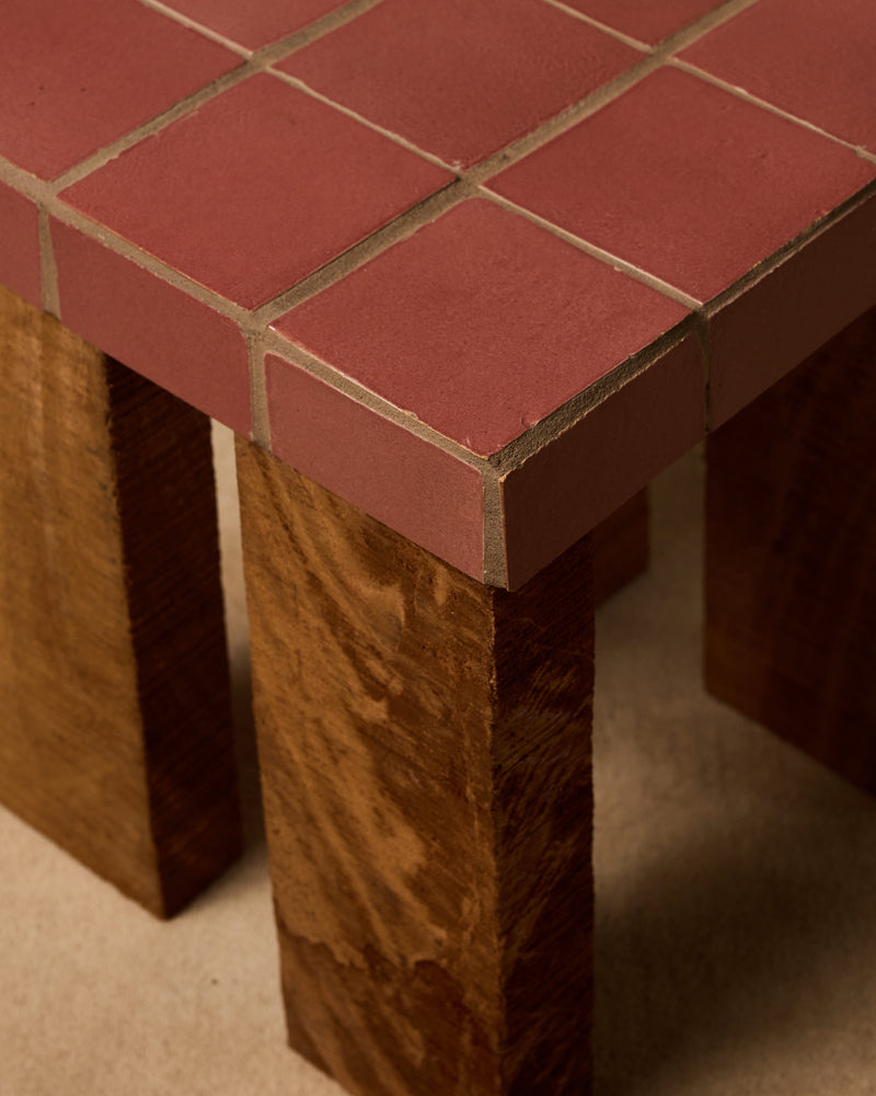 Tile Side Table by Ah Um Design Studio