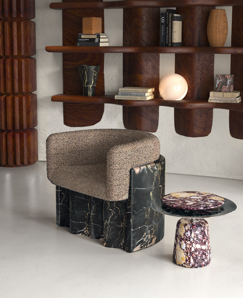 Plisse Stone Armchair By Alter Ego Studio