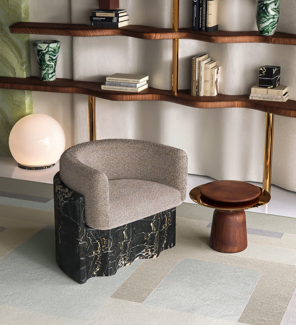 Plisse Stone Armchair By Alter Ego Studio