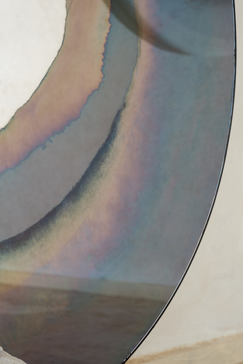 Ash Mirror II Smoke and Silver Mirror. Clear Glass. by Homa