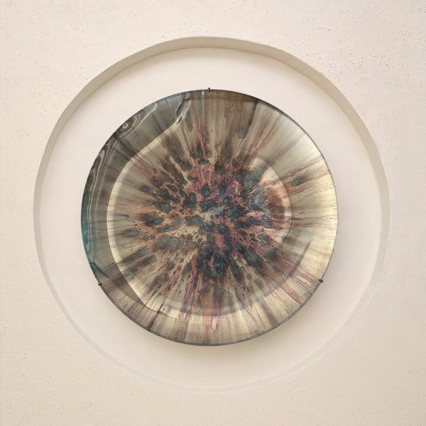 Carina Nebula Concave Oxidized Mirror by Homa