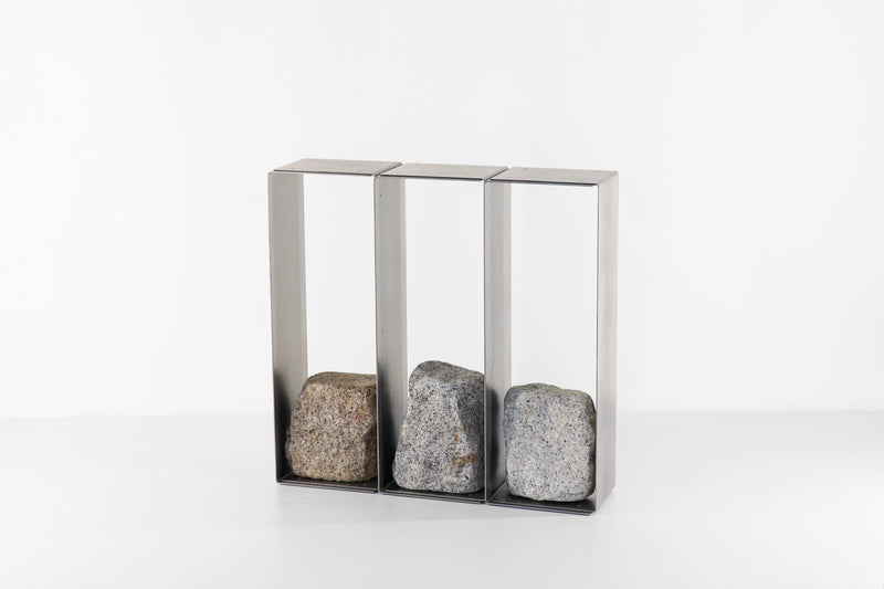 Steel and Stone Console Table 02 by Batten & Kamp