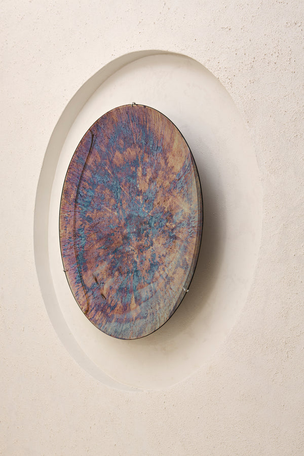 Nebula I Concave Oxidized Mirror by Homa