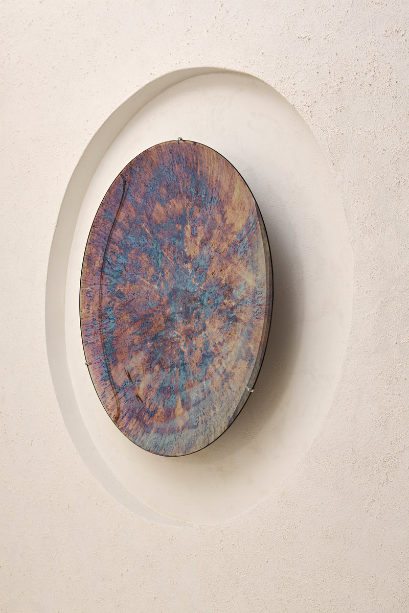 Nebula I Concave Oxidized Mirror by Homa