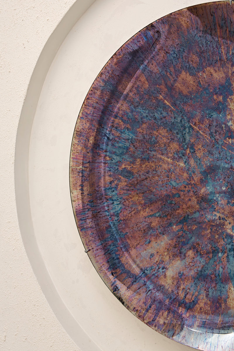 Nebula I Concave Oxidized Mirror by Homa