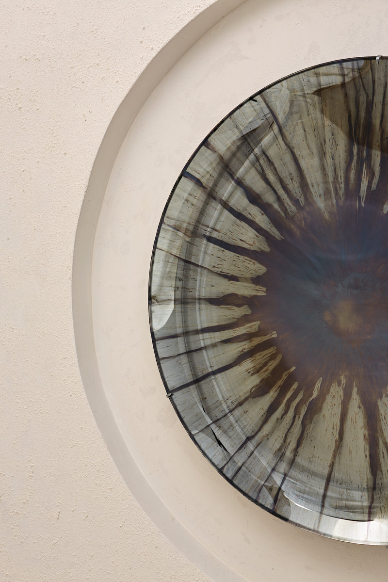 The Eye of the Universe III Concave Mixed Technique Mirror by Homa