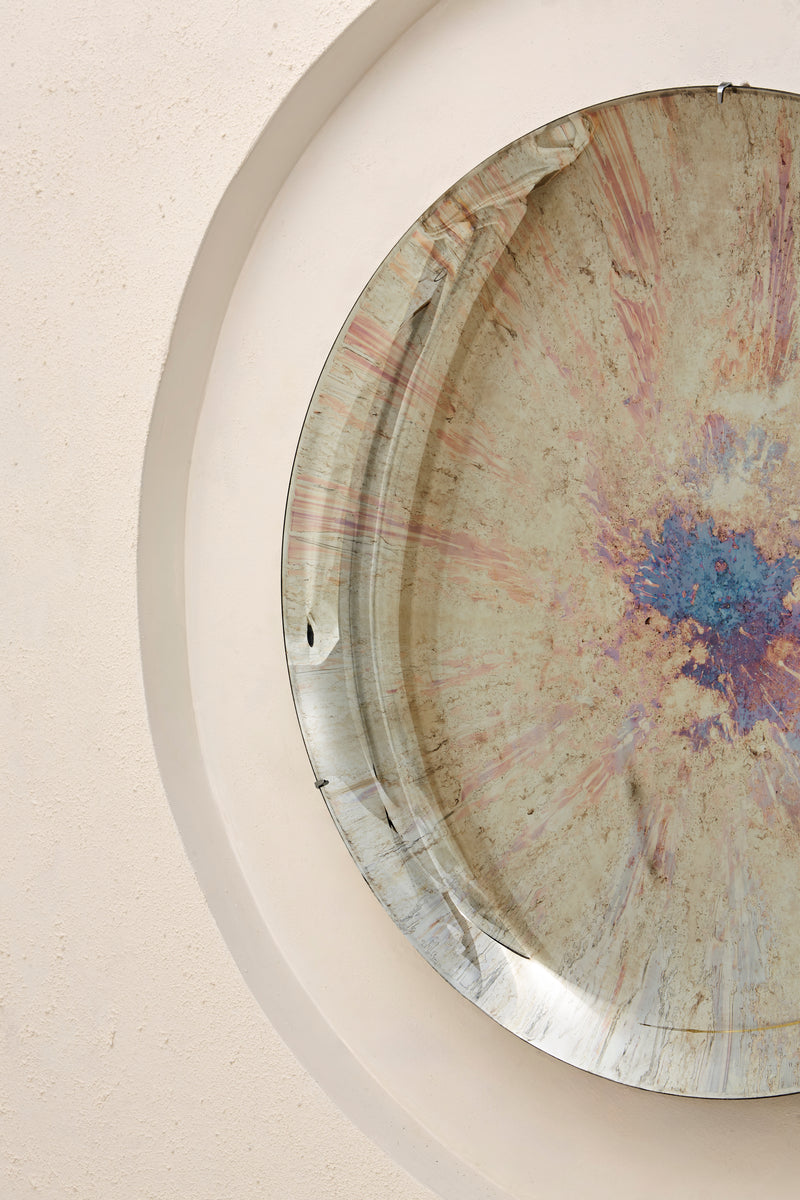 Nebula IV Concave Oxidized Mirror by Homa