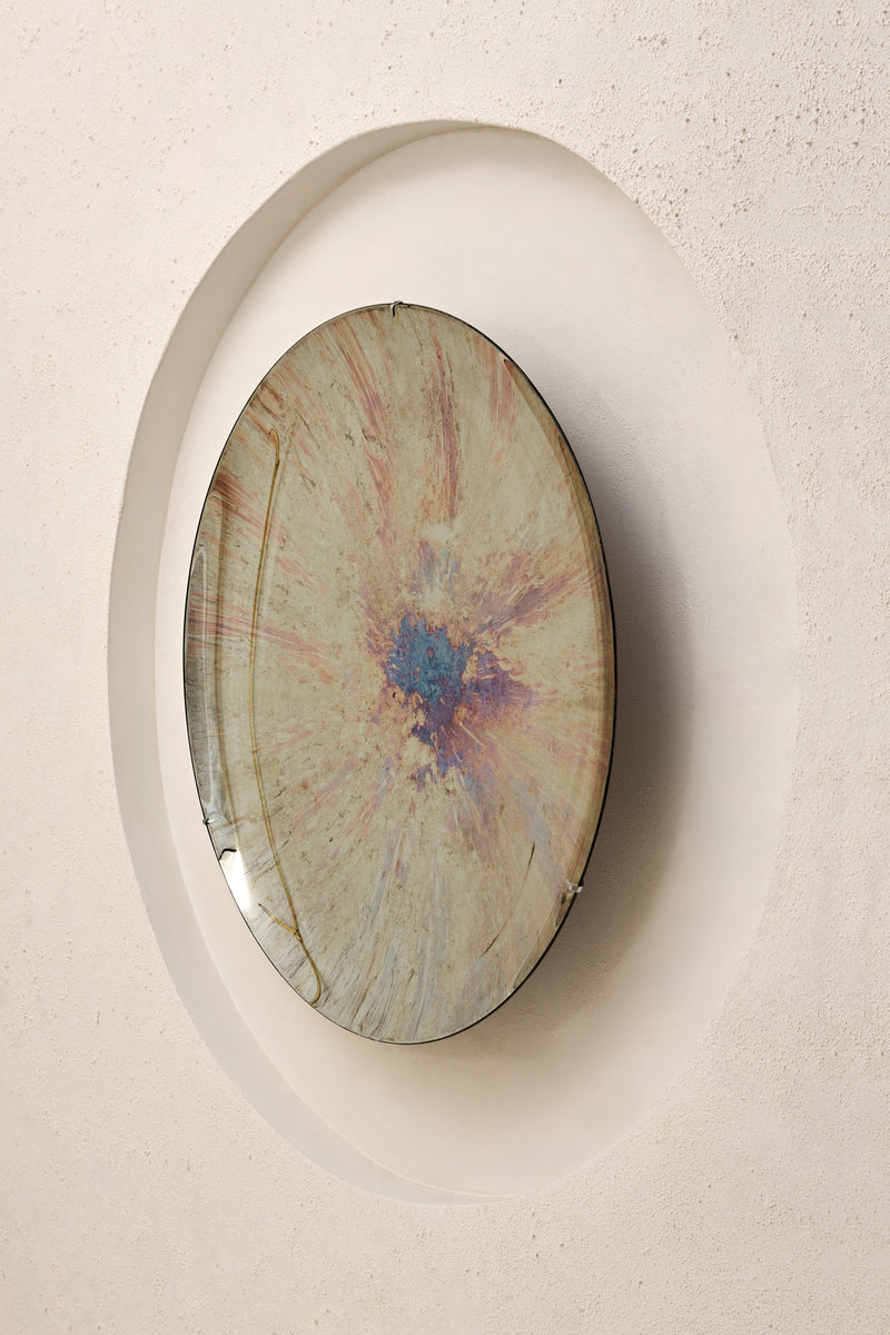Nebula IV Concave Oxidized Mirror by Homa