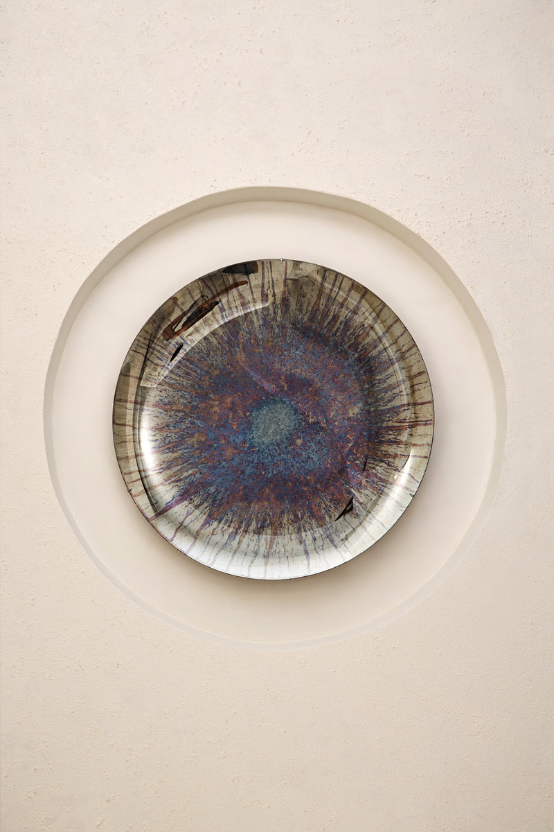 The Eye of the Universe I Concave Mixed Technique Mirror by Homa