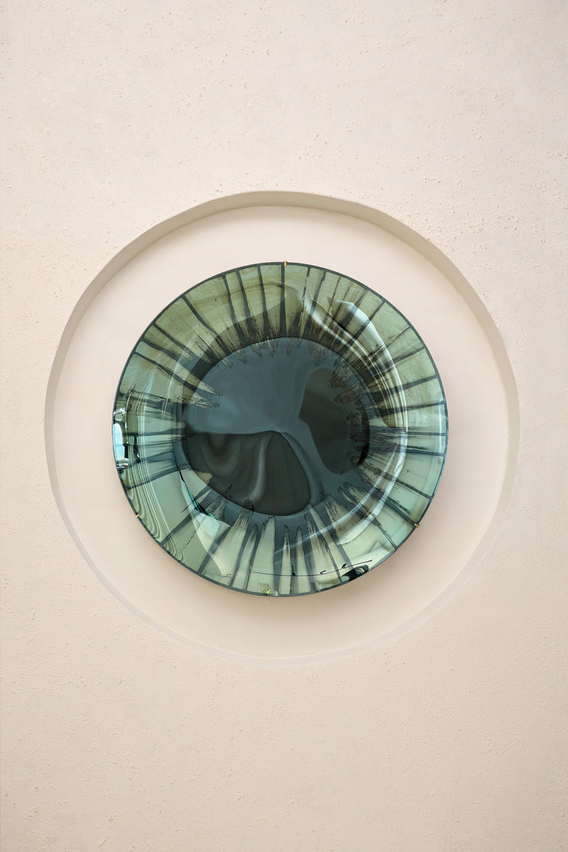 The Eye of the Universe VI Concave Mixed Technique Mirror by Homa