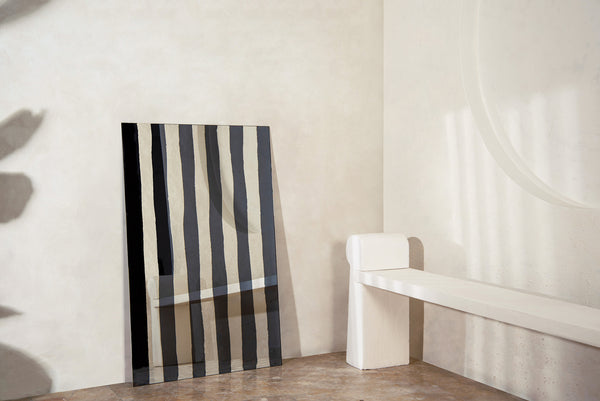 Line II Smoke and Silver Mirror by Homa