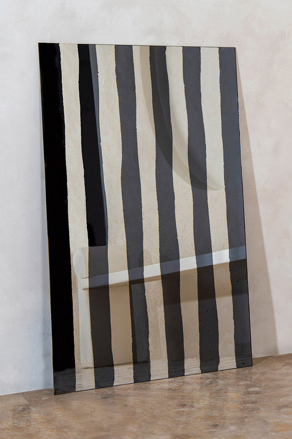 Line II Smoke and Silver Mirror by Homa