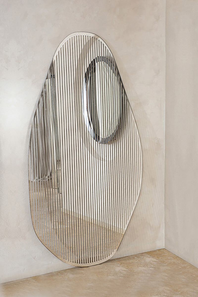 Line I Silver Mirror by Homa