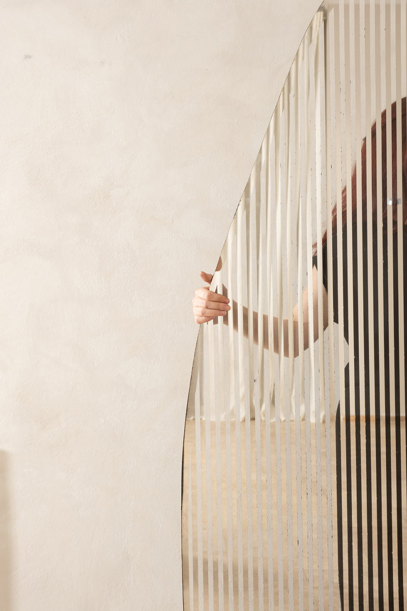 Line I Silver Mirror by Homa