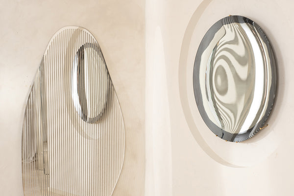 Line I Silver Mirror by Homa