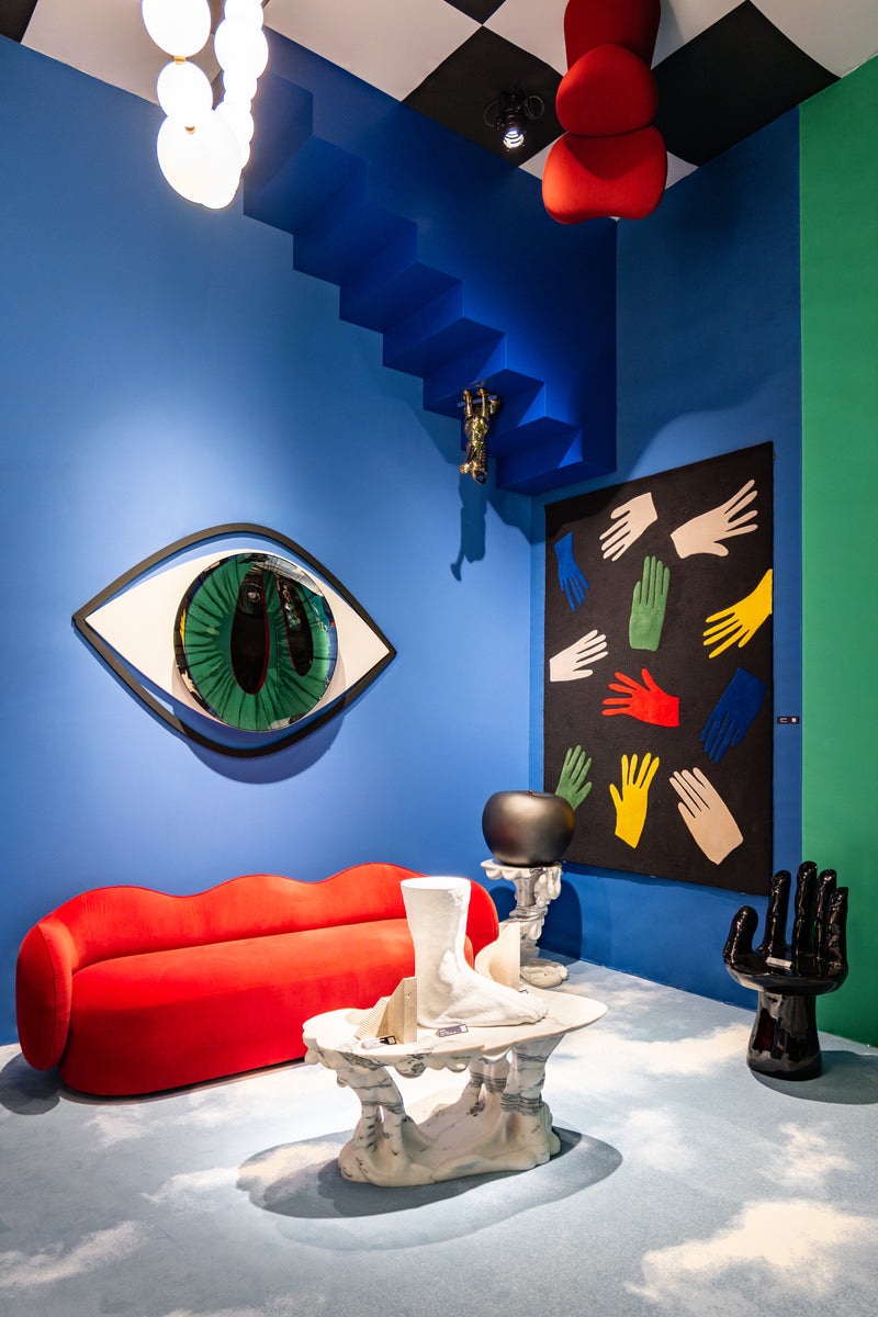 The Eye of the Universe III Concave Mixed Technique Mirror by Homa