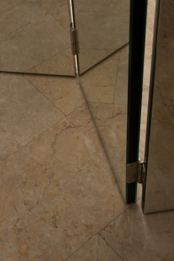 Paravan Two-way Silver Mirror Folding Screen by Homa