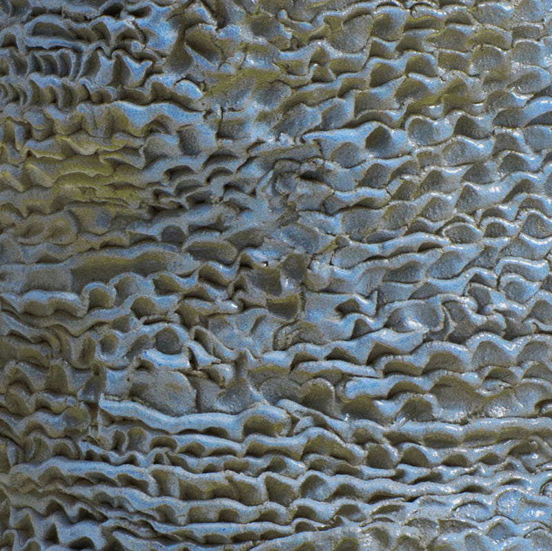 Casa Ceramic Side Table Large Custom Shape Moss Blue by Project 213A