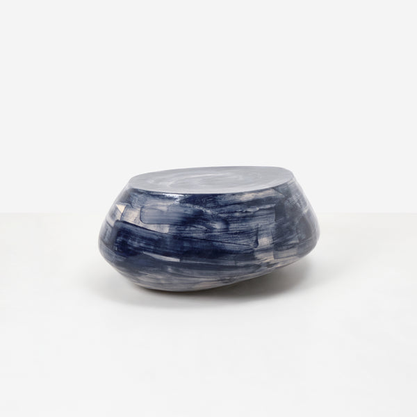 Ceramic Coffee Tablecustom Shape Brushed Navy by Project 213A