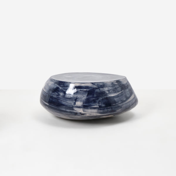 Ceramic Coffee Tablecustom Shape Brushed Navy by Project 213A