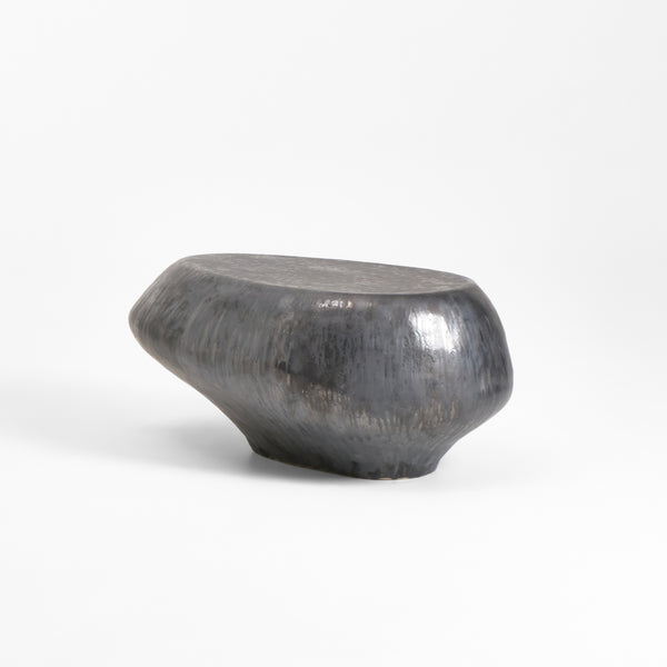 Ceramic Coffee Table Custom Shape Gunmetal Grey by Project 213A