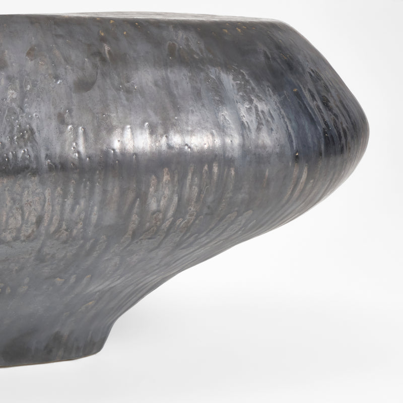 Ceramic Coffee Table Custom Shape Gunmetal Grey by Project 213A