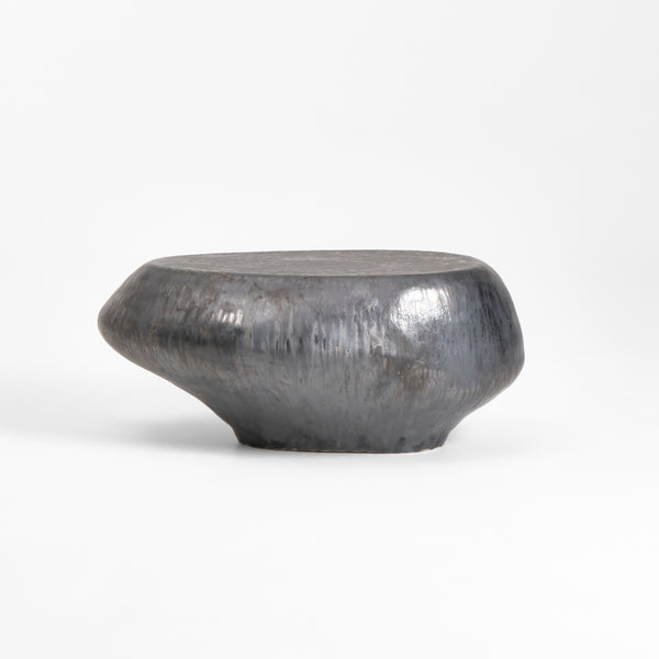Ceramic Coffee Table Custom Shape Gunmetal Grey by Project 213A