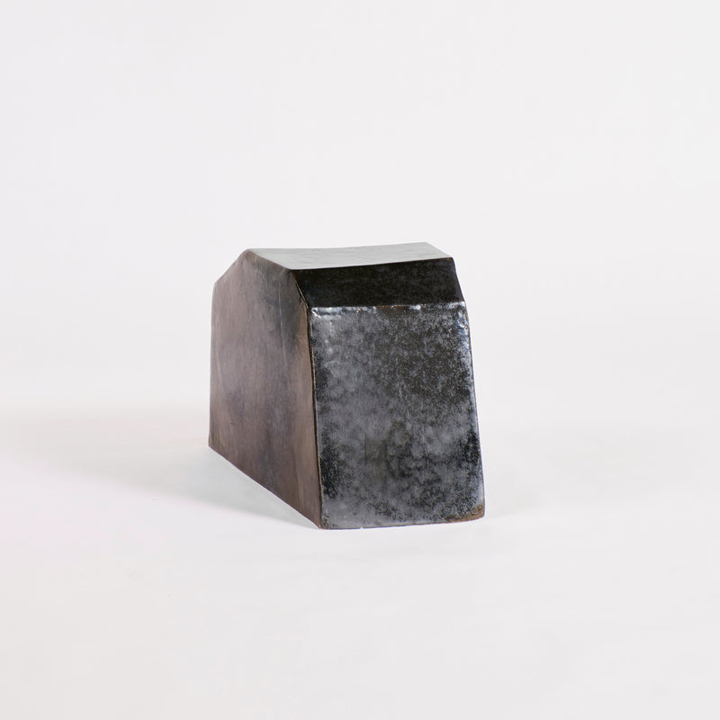 Ceramic Side Table Small Geometric Shape Gasoline by Project 213A