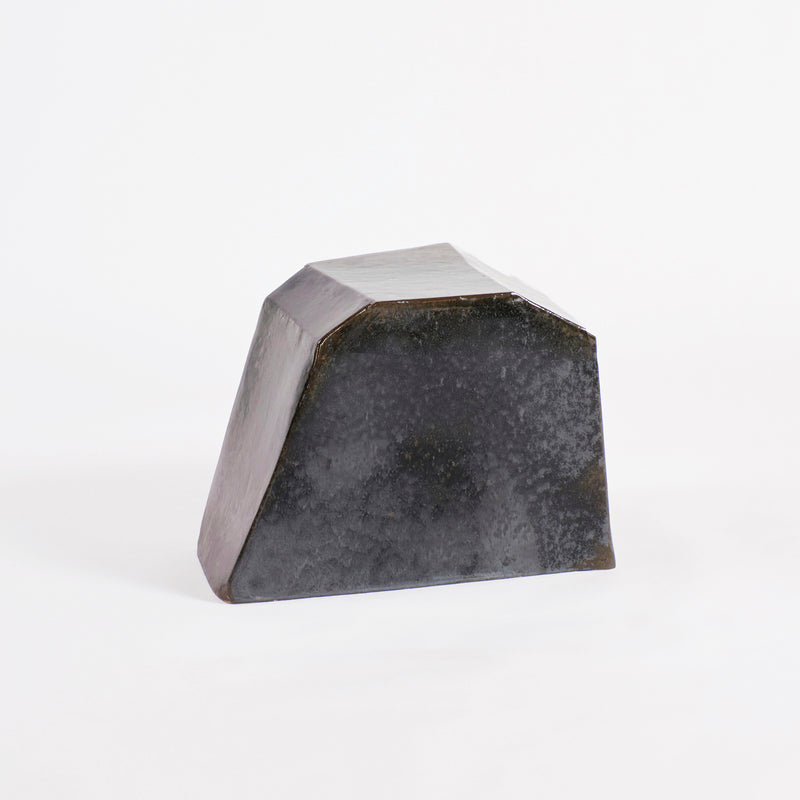 Ceramic Side Table Small Geometric Shape Gasoline by Project 213A