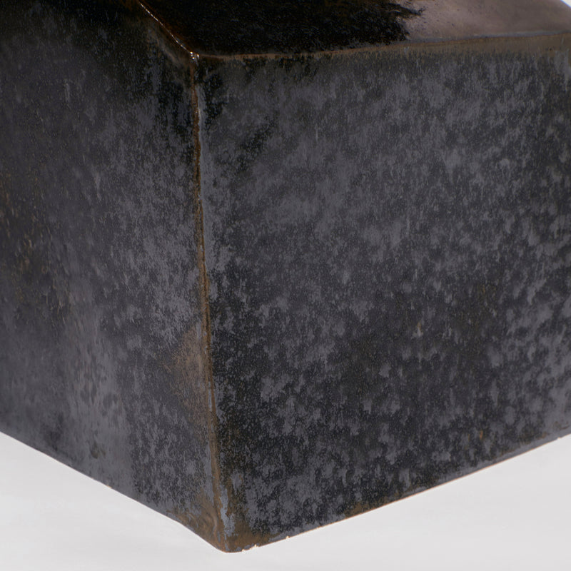 Ceramic Side Table Small Geometric Shape Gasoline by Project 213A