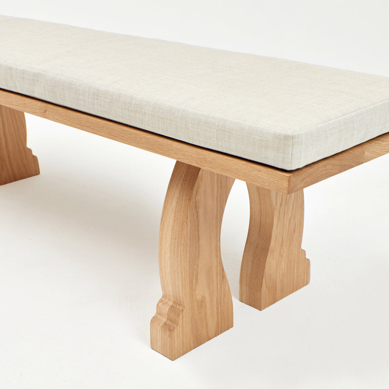 Sintra Bench with Cushion Brown by Project 213A