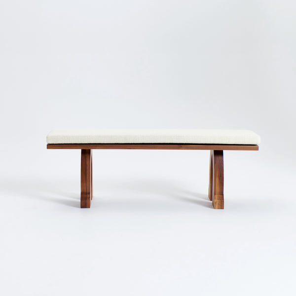 Sintra Bench With Cushion	Brown Upholstery by Project 213A