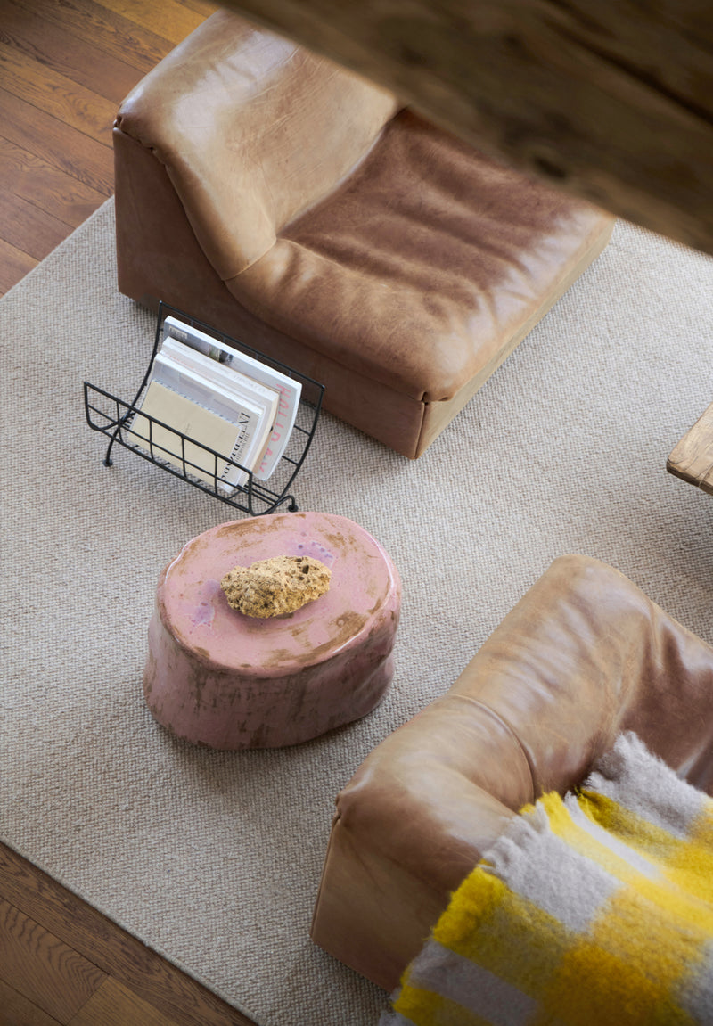 Perícia Ceramic Side Table Small Custom Shape by Project 213A