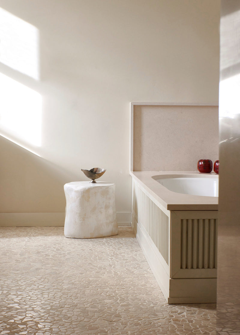 Perícia Ceramic Side Table Small Custom Shape by Project 213A