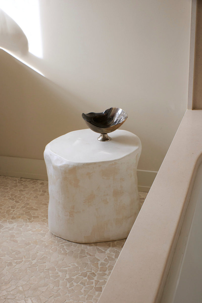 Perícia Ceramic Side Table Small Custom Shape by Project 213A