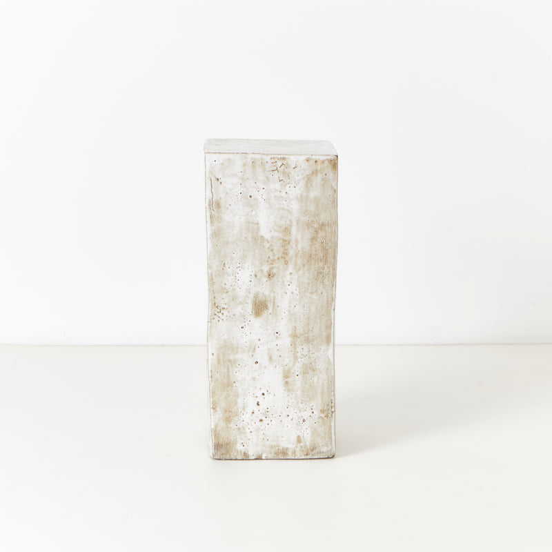 Ceramic Side Table Tall Geometric Shape By Project 213A