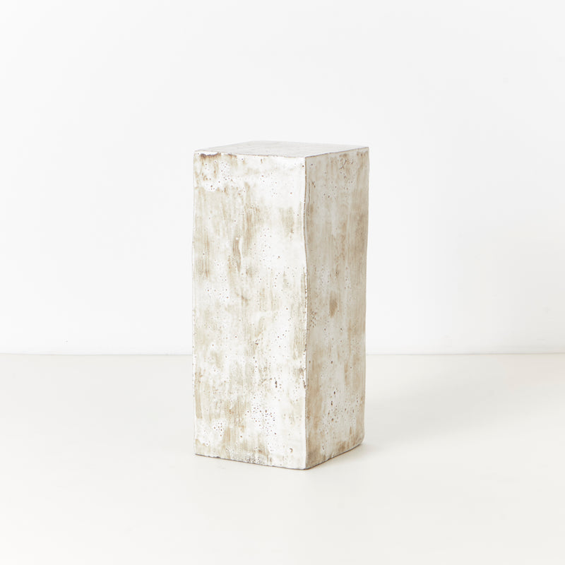 Ceramic Side Table Tall Geometric Shape By Project 213A