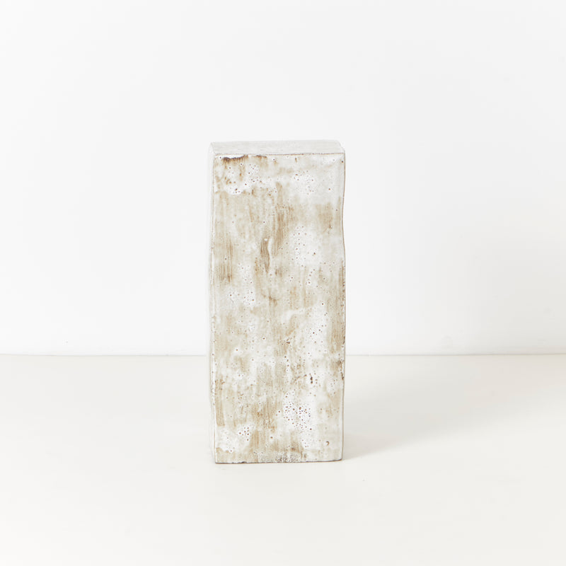 Ceramic Side Table Tall Geometric Shape By Project 213A