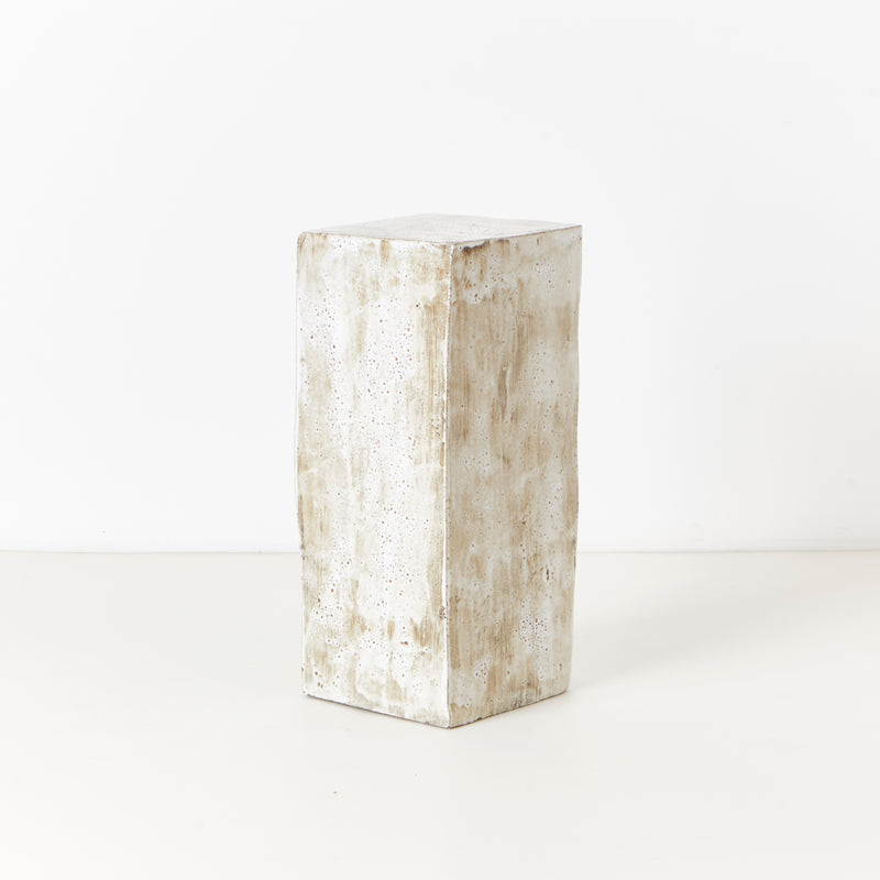 Ceramic Side Table Tall Geometric Shape By Project 213A