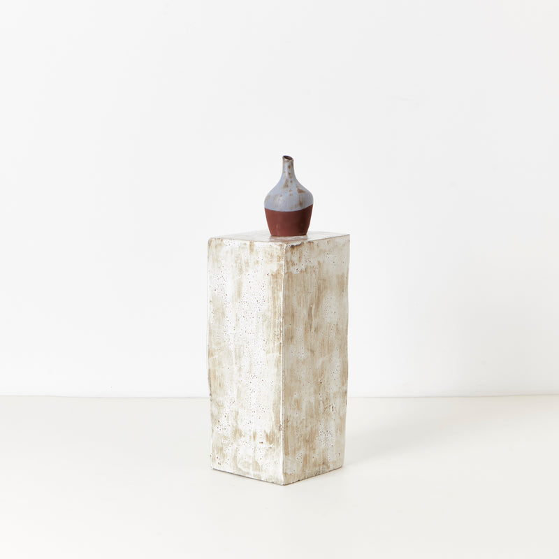 Ceramic Side Table Tall Geometric Shape By Project 213A