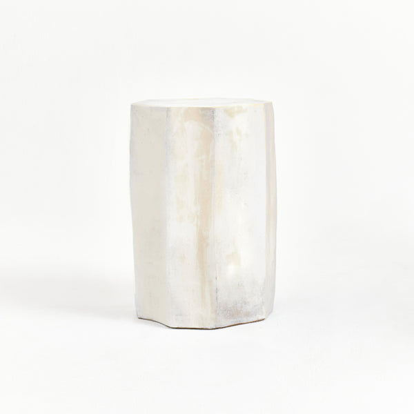 Ceramic Side Table Tall Geometric Shape By Project 213A