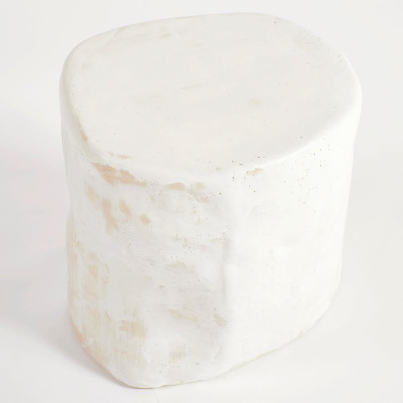 Medium Ceramic Side Table (Straight Lines) by Project 213A