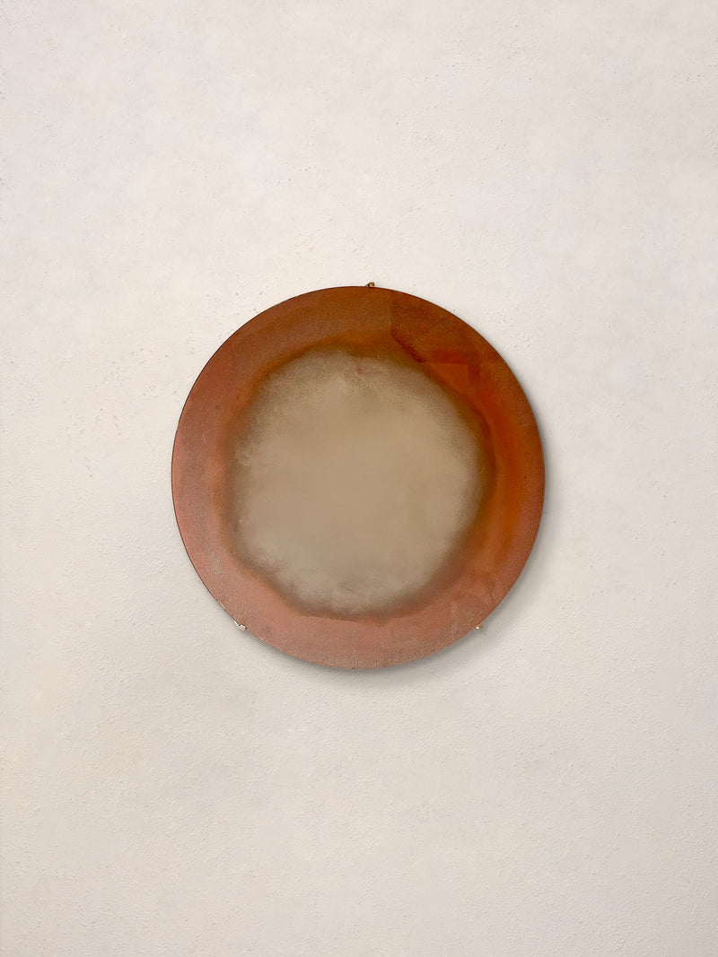 Sandstorm Mirror Silver Mirror with Copper Pigment Clear Glass by Homa